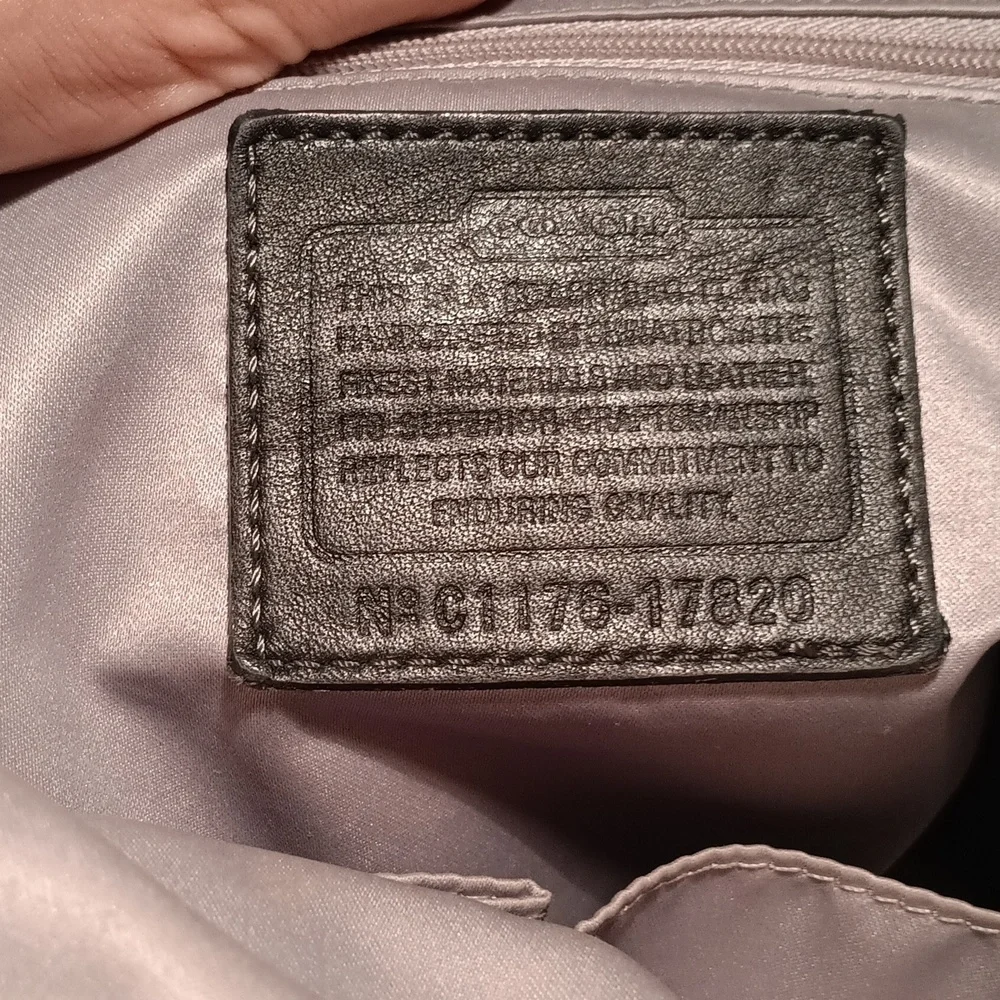 Coach Stylish Black and Tan Women's Bag - Picture 12 of 12